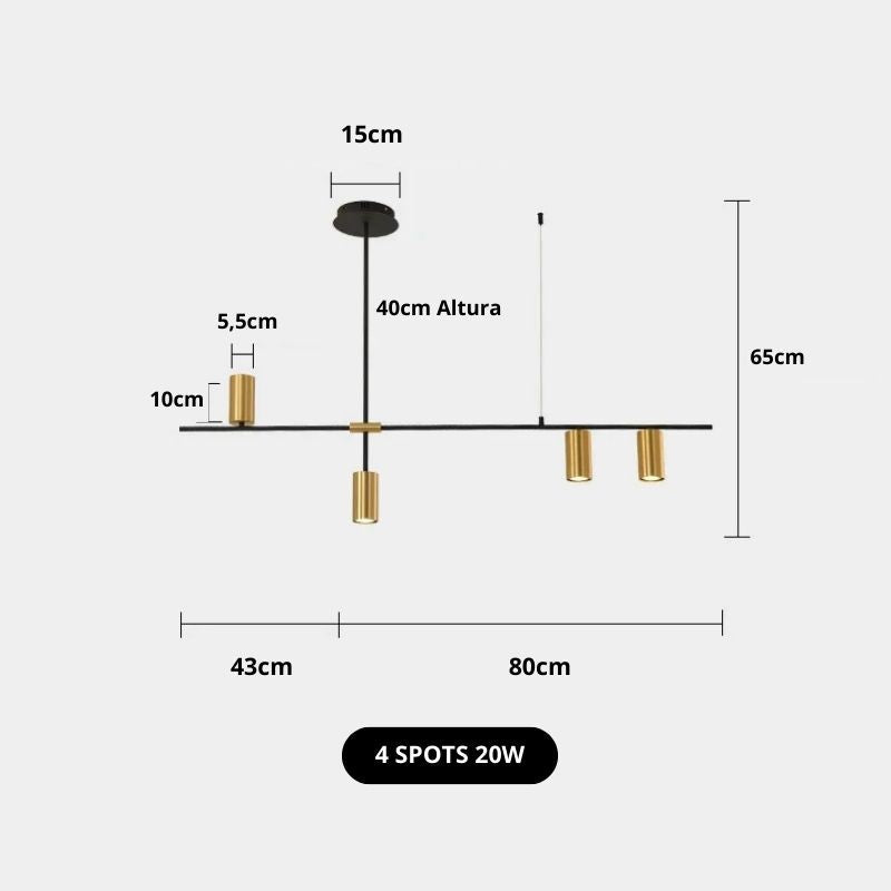 Lustre Pendente Axis LED