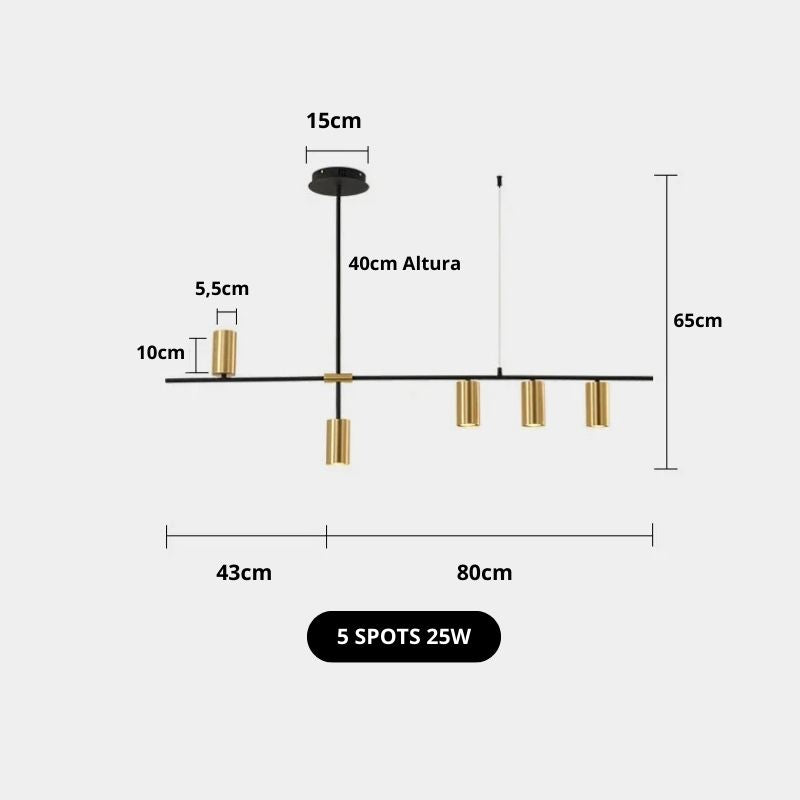 Lustre Pendente Axis LED