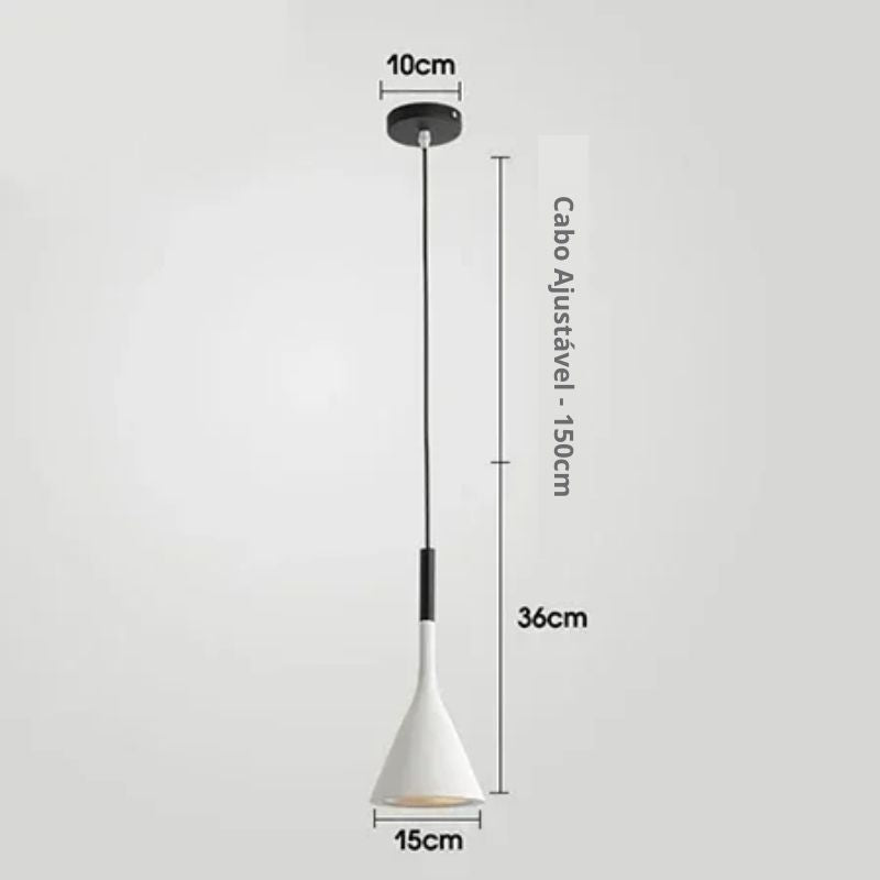 Lustre Pendente Zenith Cone