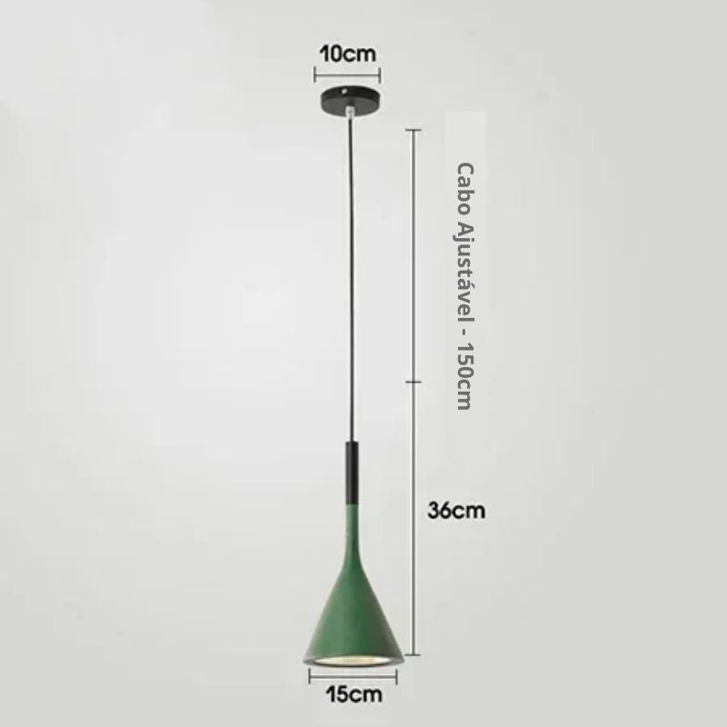 Lustre Pendente Zenith Cone