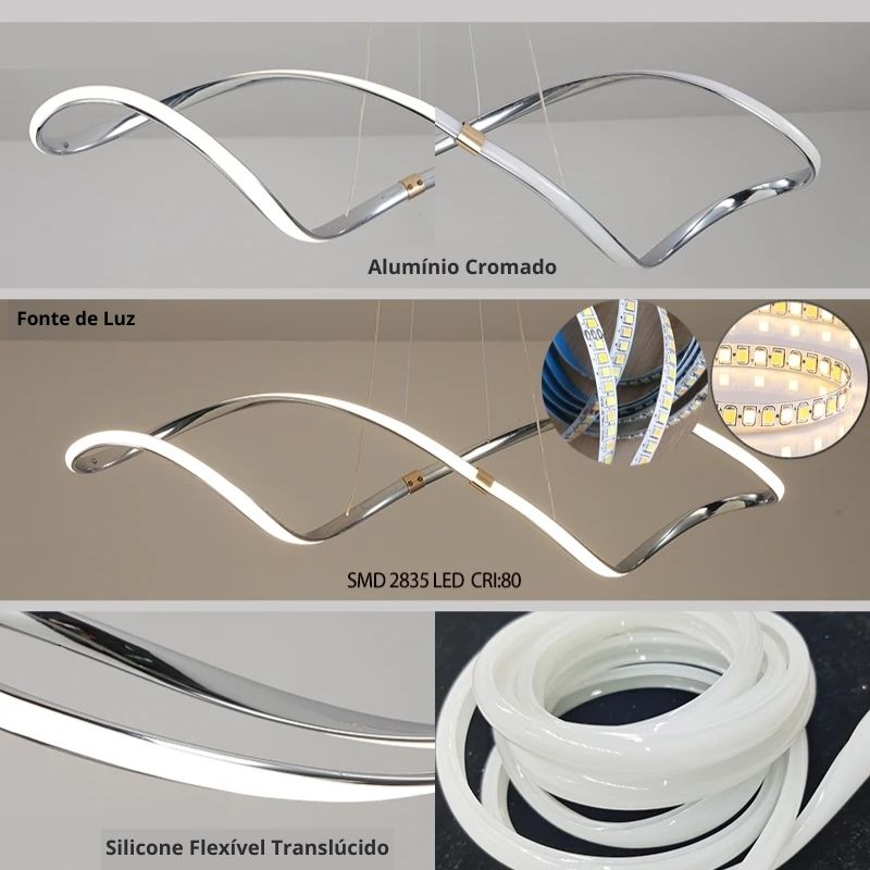 Lustre Pendente Infini Lux