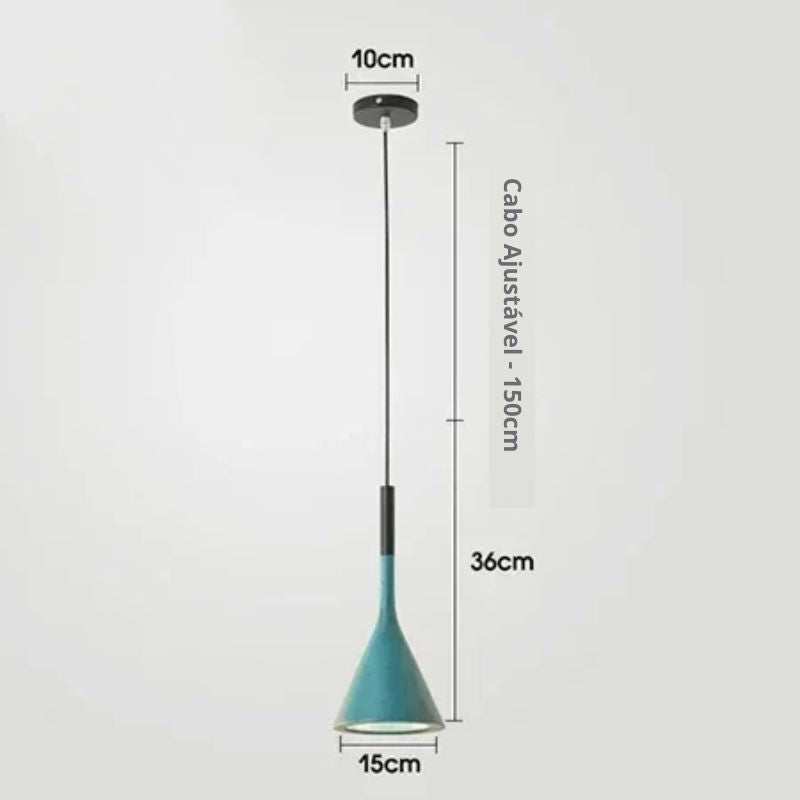 Lustre Pendente Zenith Cone