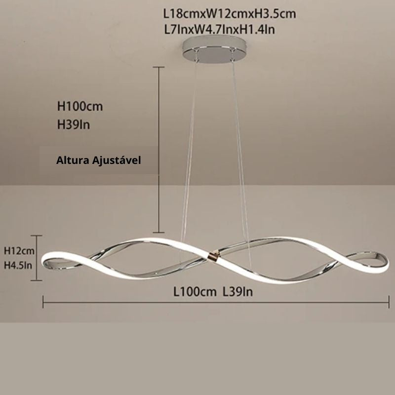 Lustre Pendente Infini Lux