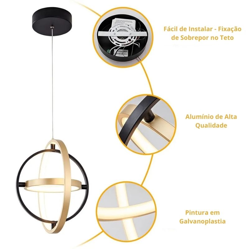 Lustre Pendente Prisma Pivot