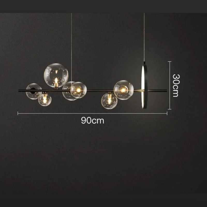 Lustre Pendente Solaris LED - 7 Lâmpadas Led - 90cm