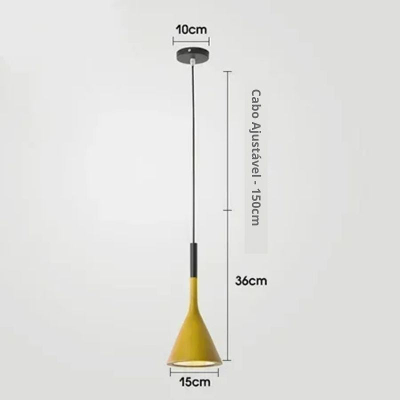 Lustre Pendente Zenith Cone