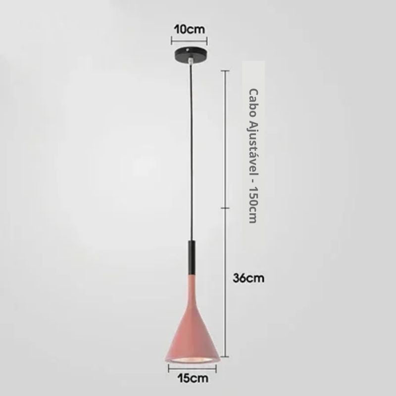 Lustre Pendente Zenith Cone