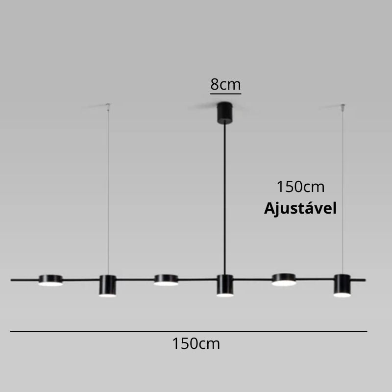 Lustre Pendente Arcus Led