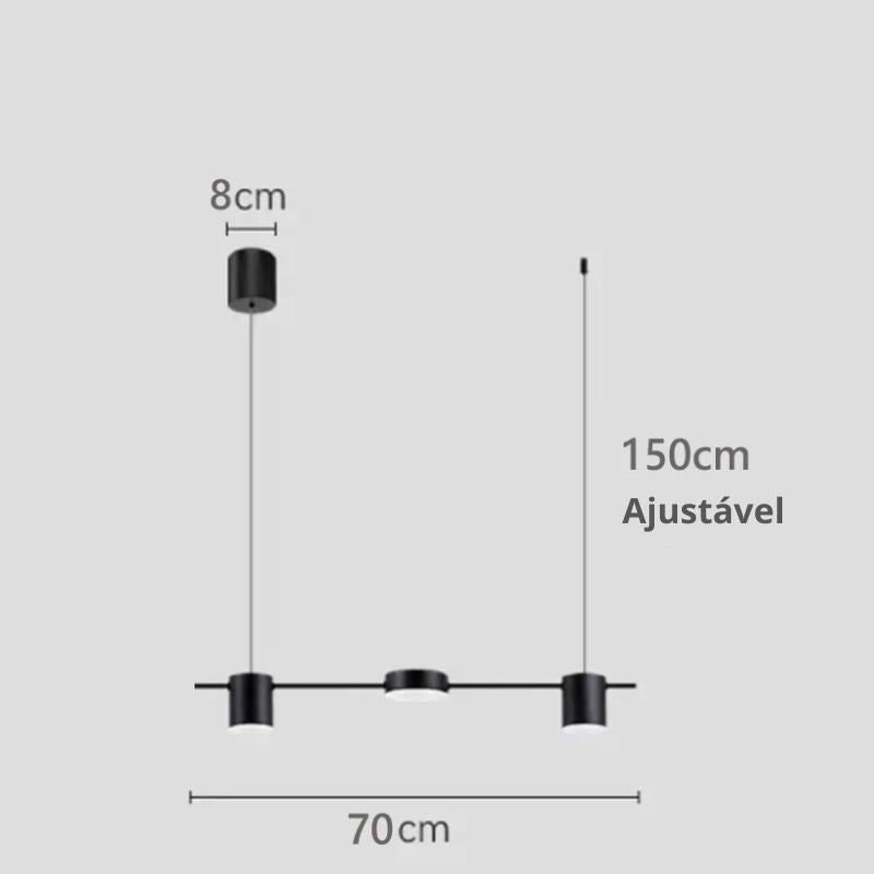 Lustre Pendente Arcus Led