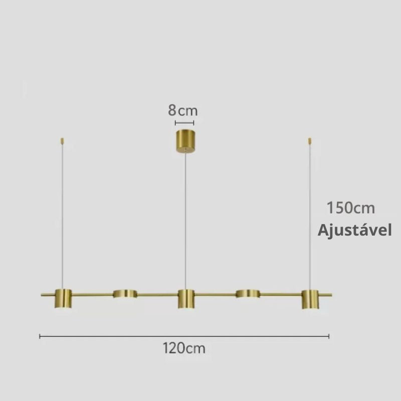 Lustre Pendente Arcus Led