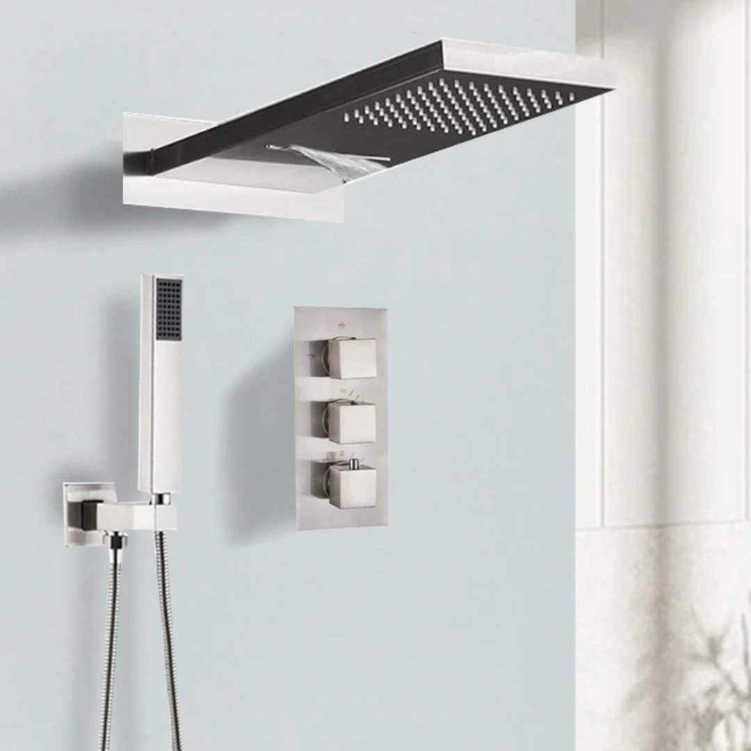 Chuveiro Retangular Termostático - Estilo Contemporâneo