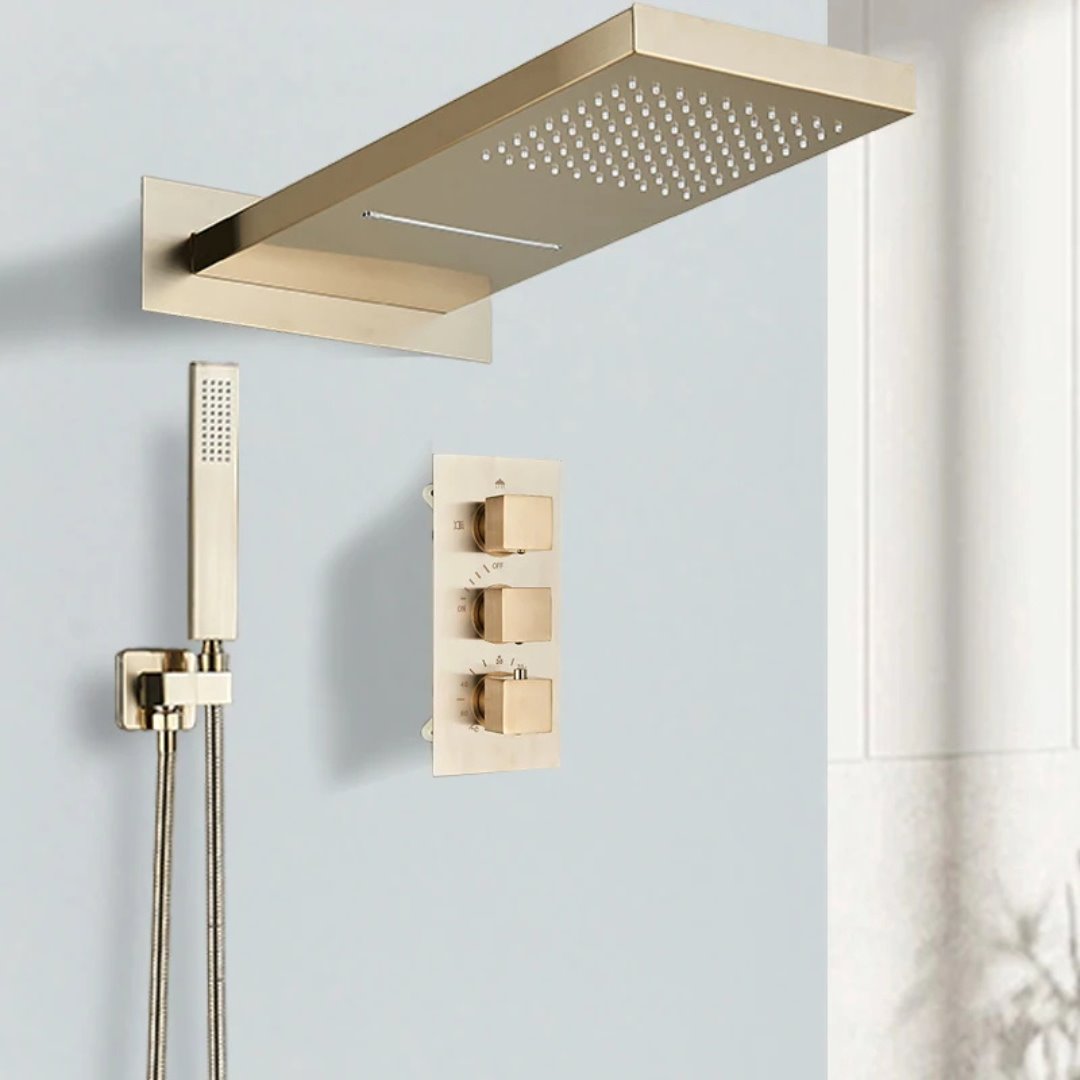 Chuveiro Retangular Termostático - Estilo Contemporâneo
